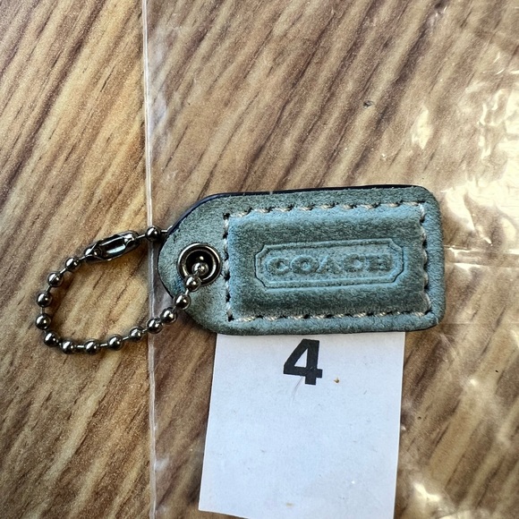 Coach Blue Leather Tag - Picture 2 of 3